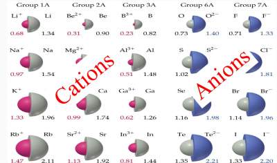 cations and anions